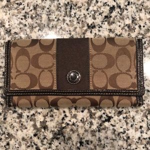 Coach tri-fold wallet